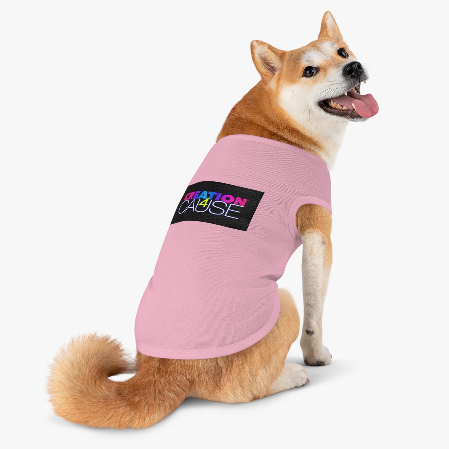 Pet Tank Top — "Creation 4 Cause" Colorful Charity Graphic