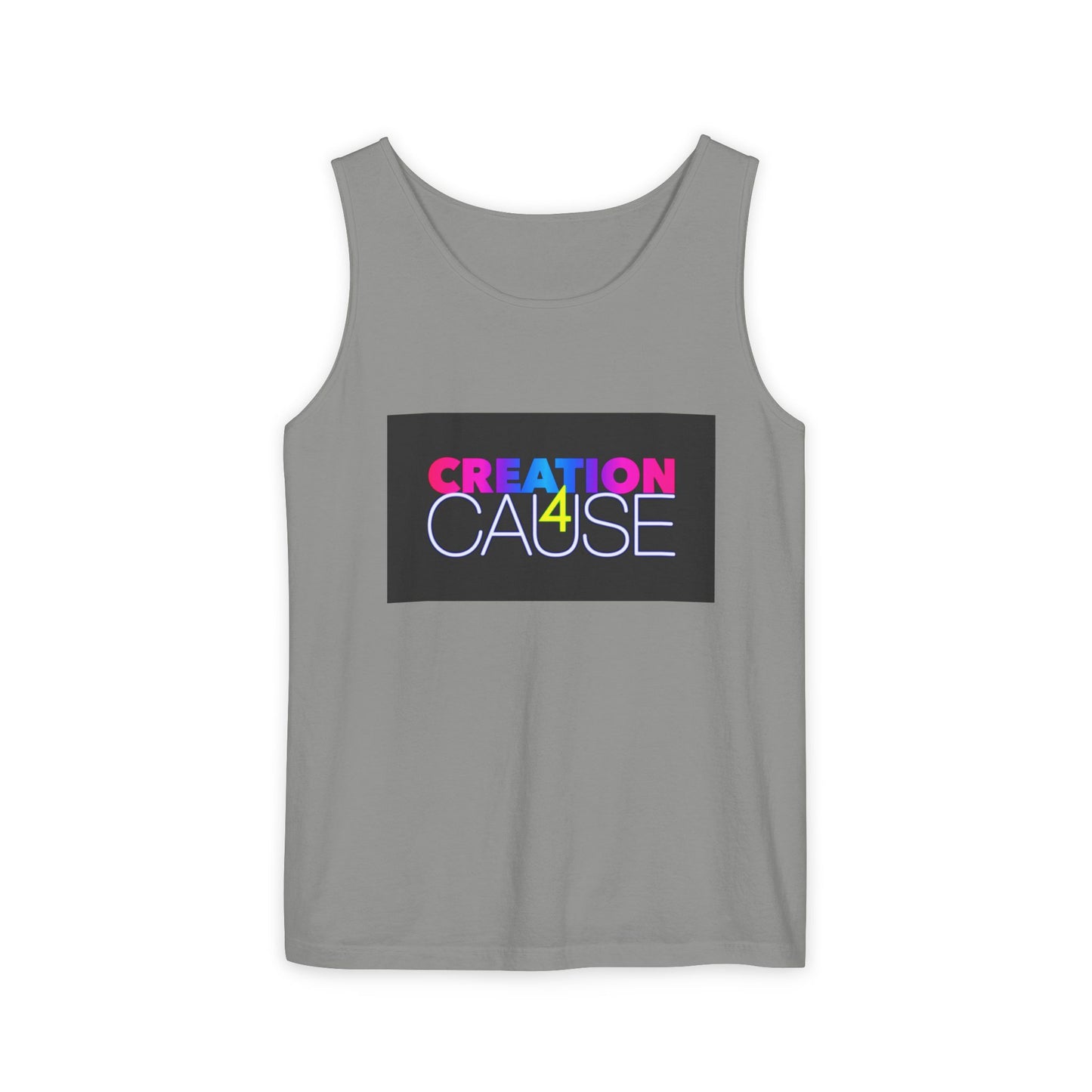 Creation4Cause QR Tank Top — Fundraiser Graphic Tank