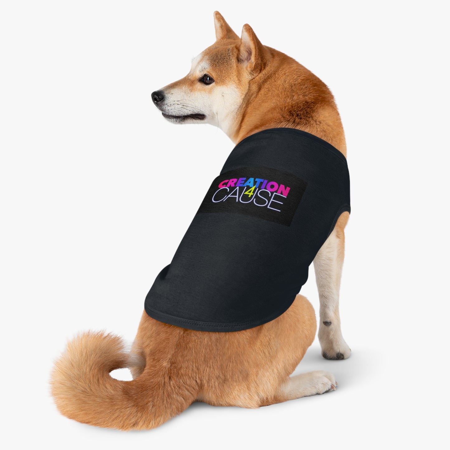 Pet Tank Top — "Creation 4 Cause" Colorful Charity Graphic