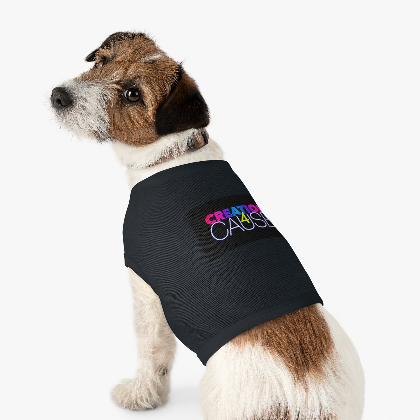 Pet Tank Top — "Creation 4 Cause" Colorful Charity Graphic