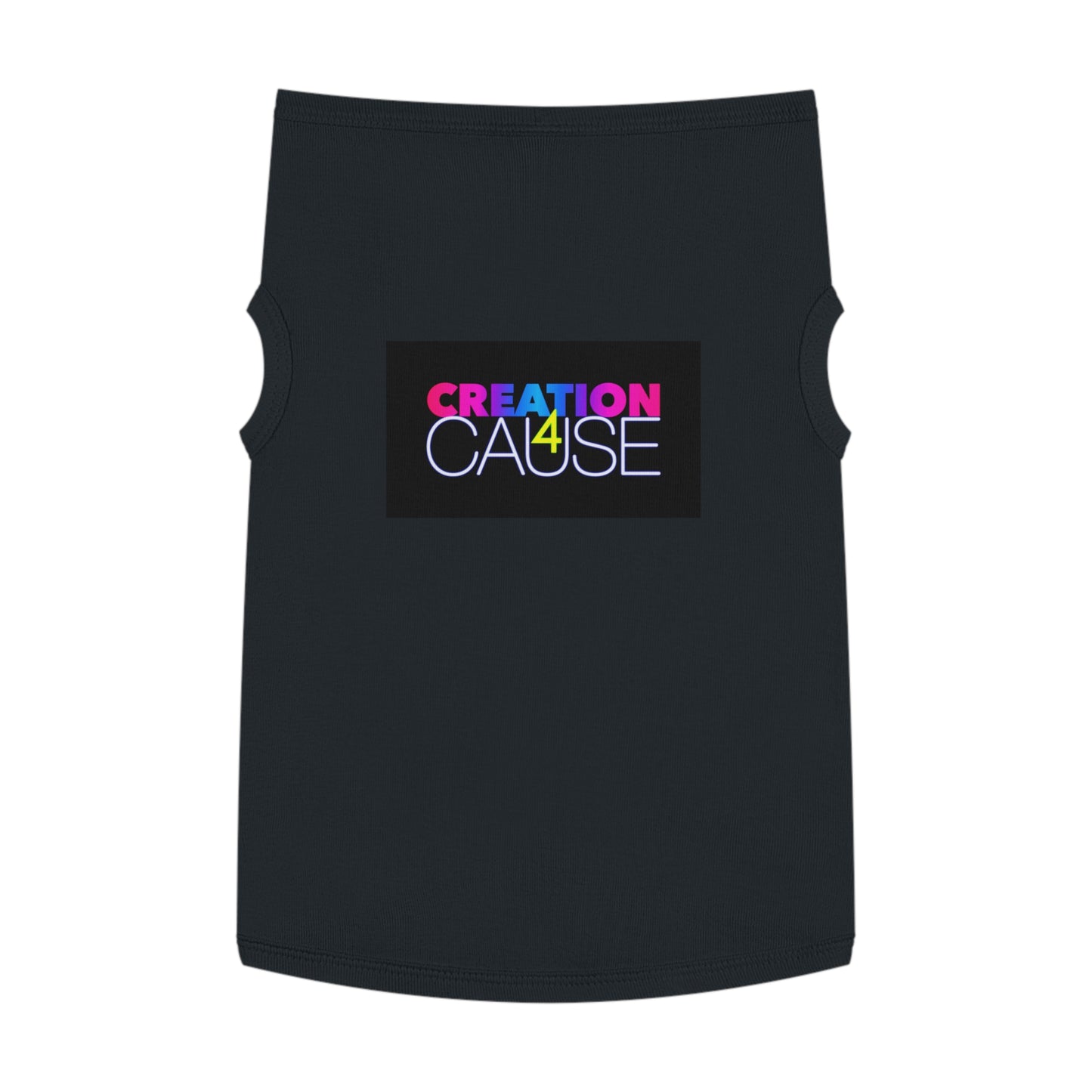Pet Tank Top — "Creation 4 Cause" Colorful Charity Graphic