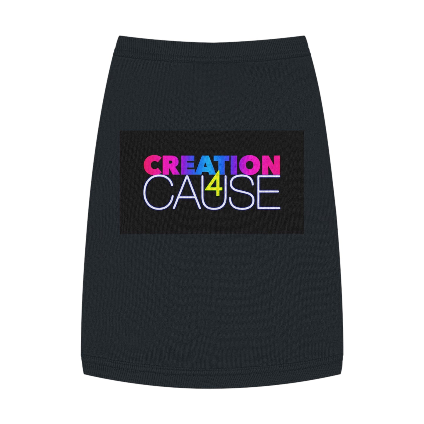 Pet Tank Top — "Creation 4 Cause" Colorful Charity Graphic