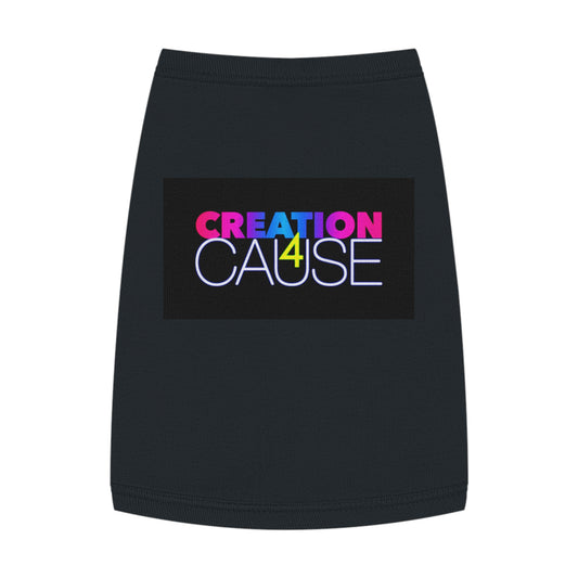 Pet Tank Top — "Creation 4 Cause" Colorful Charity Graphic