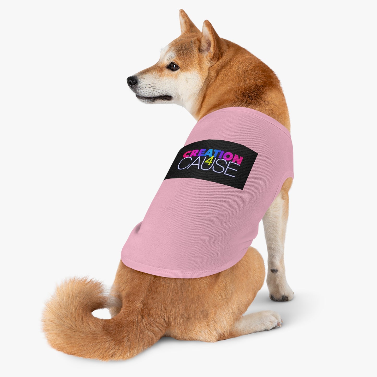 Pet Tank Top — "Creation 4 Cause" Colorful Charity Graphic