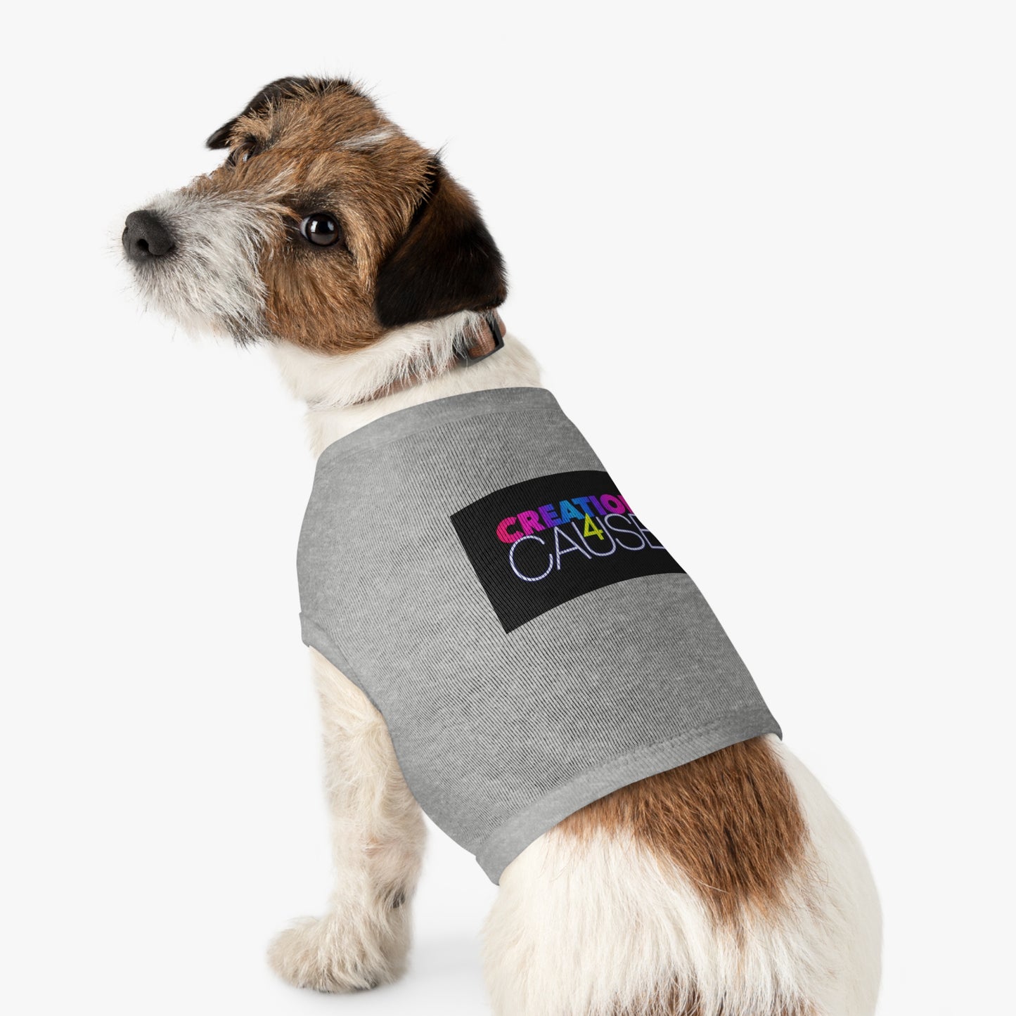 Pet Tank Top — "Creation 4 Cause" Colorful Charity Graphic
