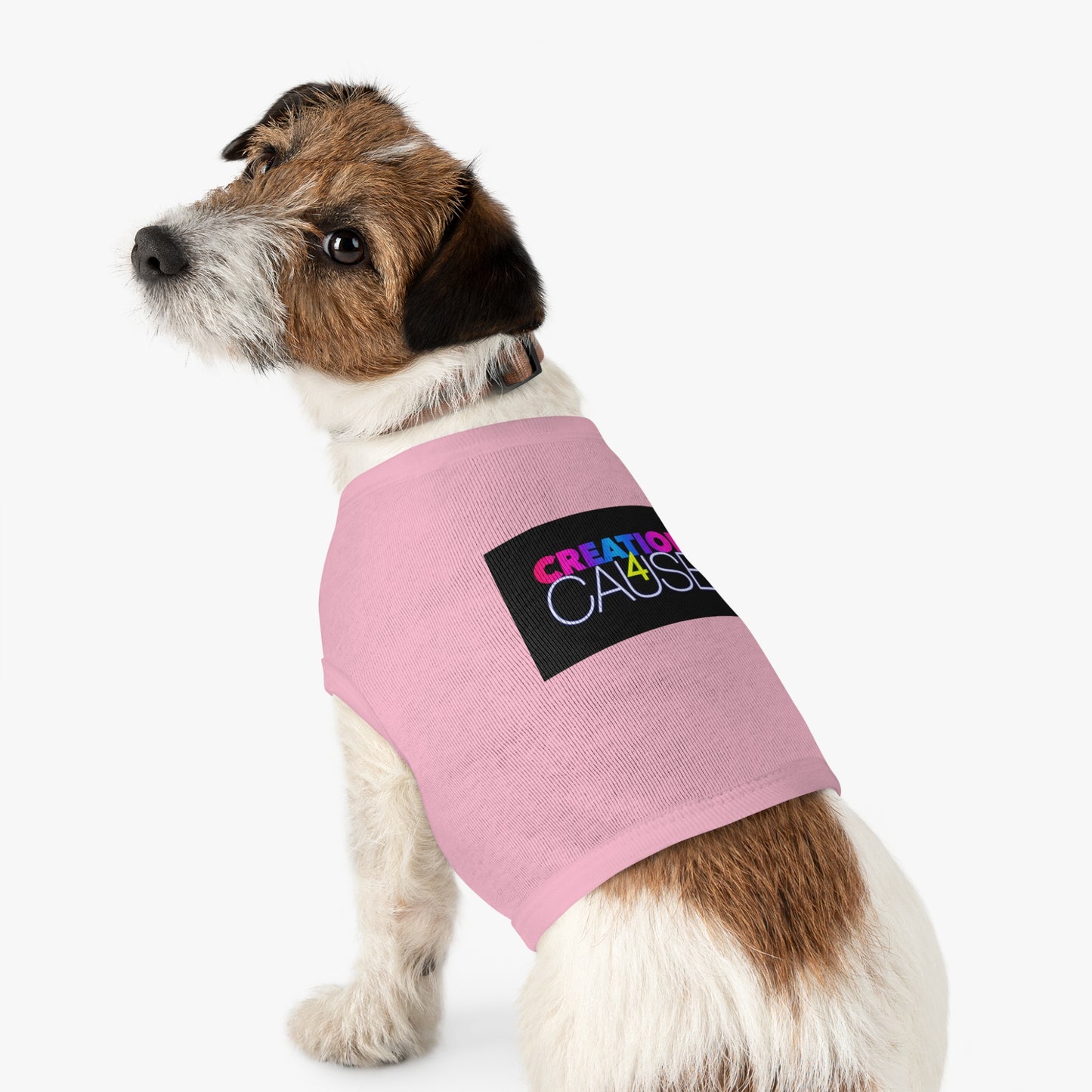 Pet Tank Top — "Creation 4 Cause" Colorful Charity Graphic