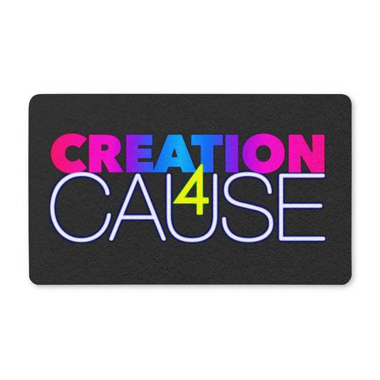 Creation 4 Cause Polyester Doormat — Colorful Awareness Welcome Mat