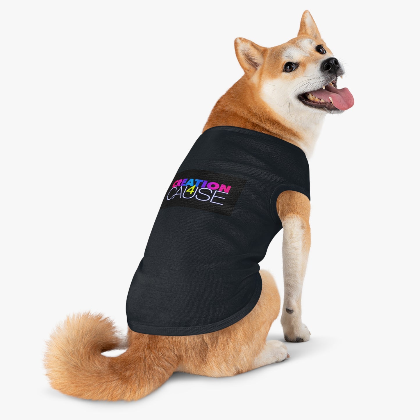 Pet Tank Top — "Creation 4 Cause" Colorful Charity Graphic