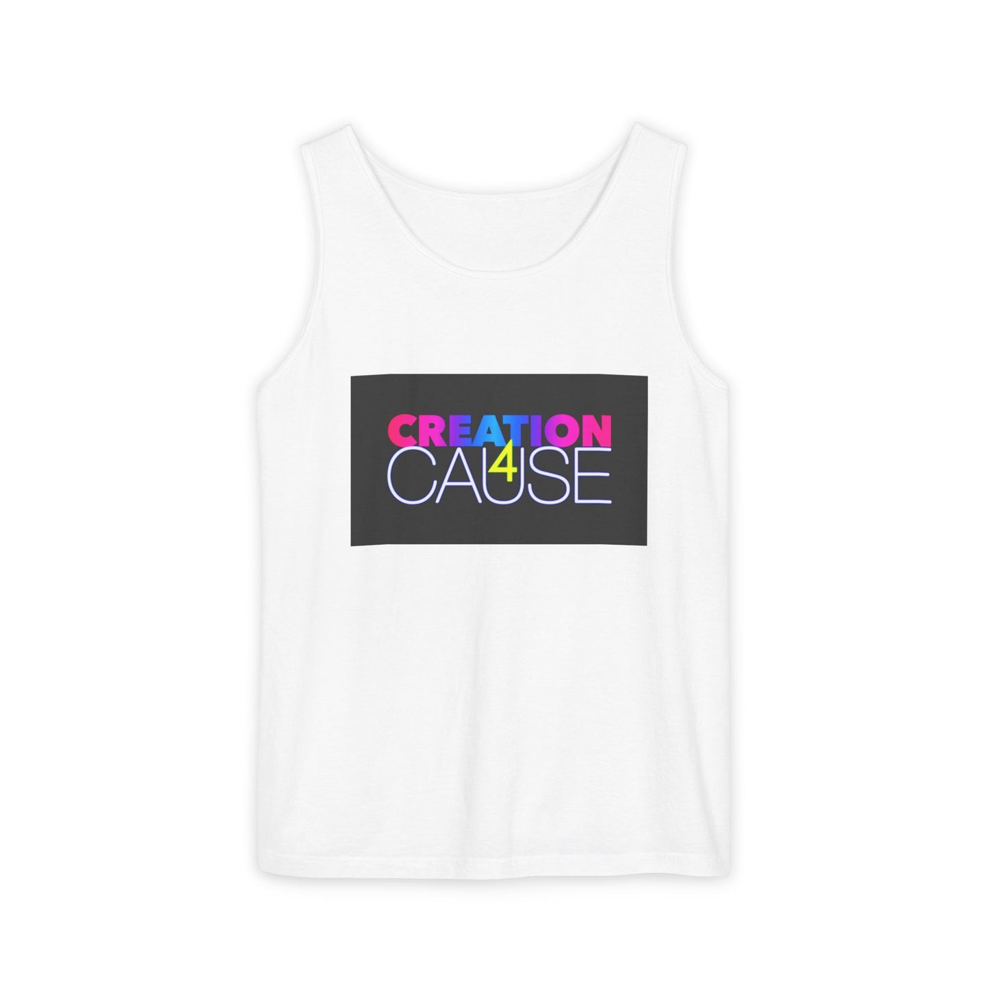 Creation4Cause QR Tank Top — Fundraiser Graphic Tank
